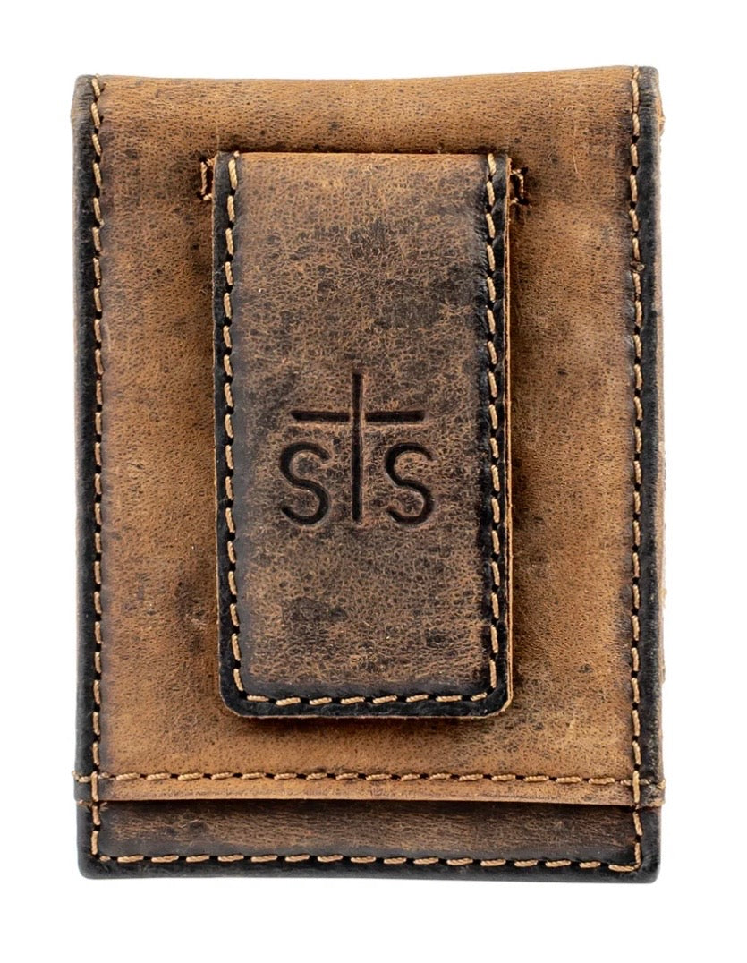 Bull Camo Money Clip Card Wallet STS60002