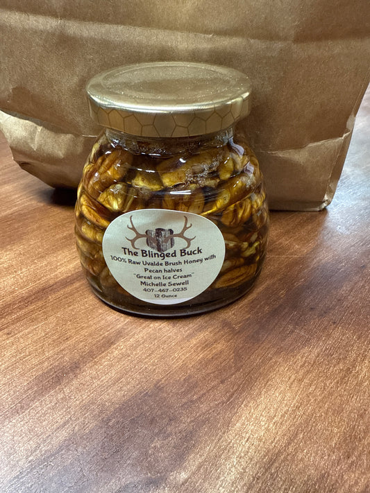 Pecan Raw Honey 12 ounce