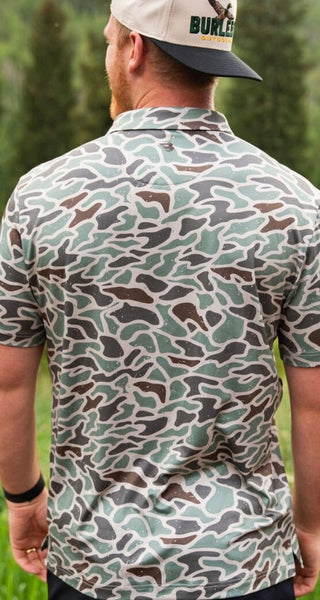 Performance Polo Retro Duck Camo Burlebo