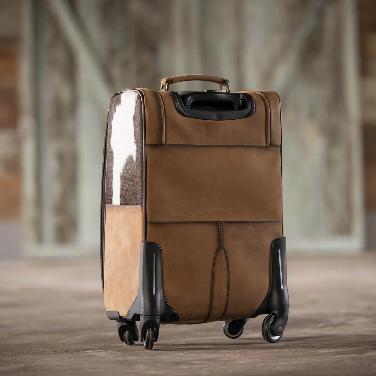 Cowhide Rolling Suitcase STS Ranchwear 30092