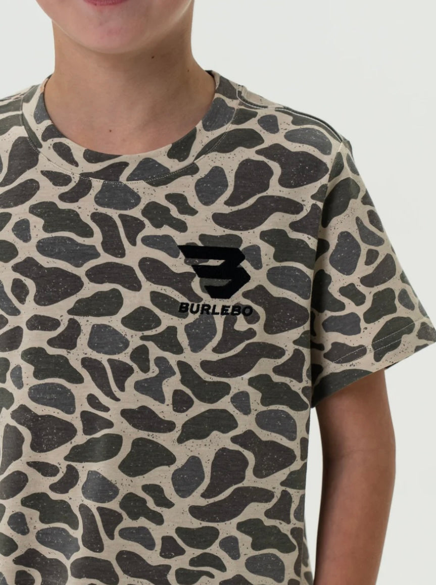 Youth Classic Deer Camo Short Sleeve Tee Burlebo