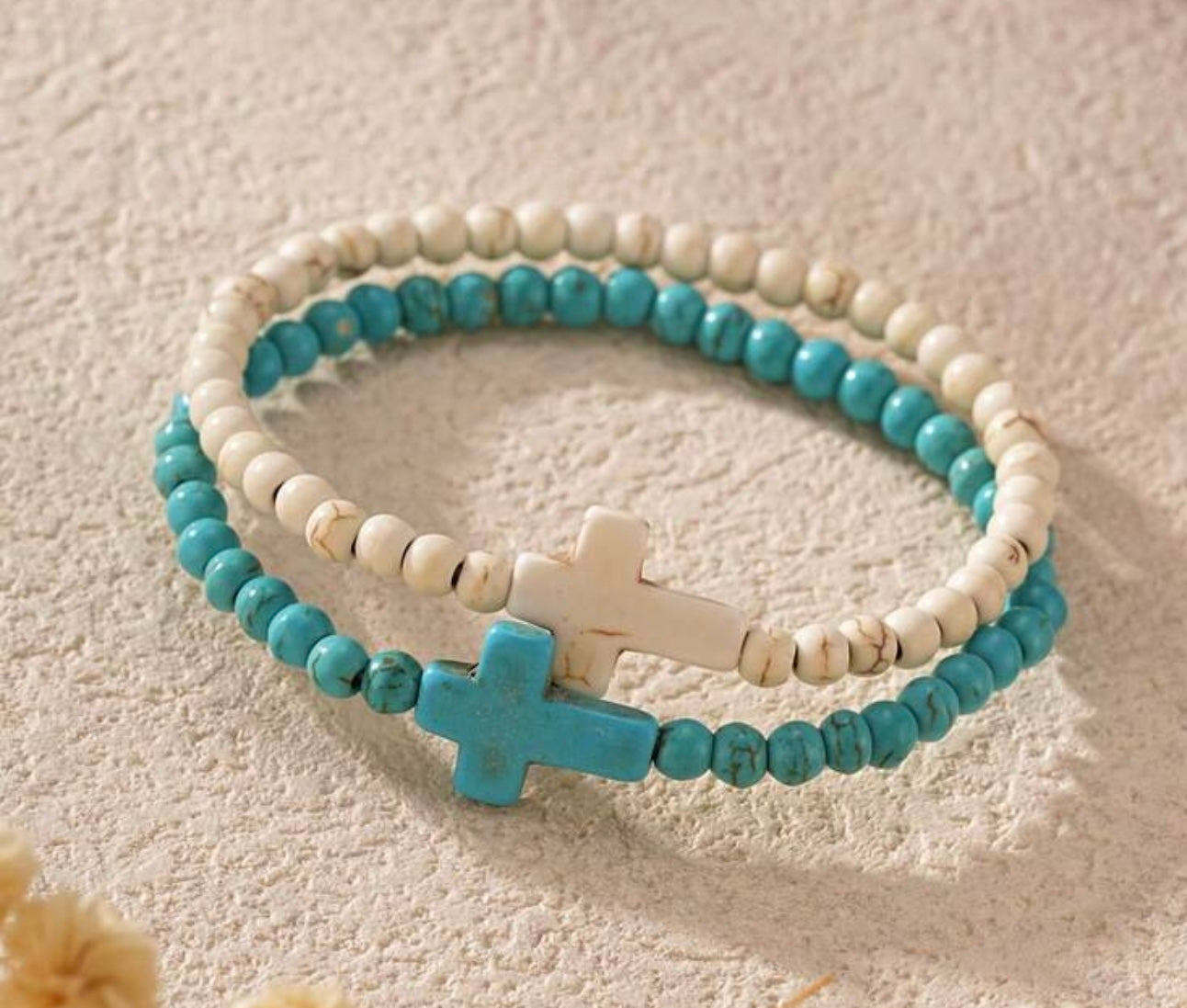 Beaded Cross Bracelet