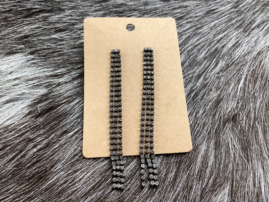 Dangle rhinestone earrings