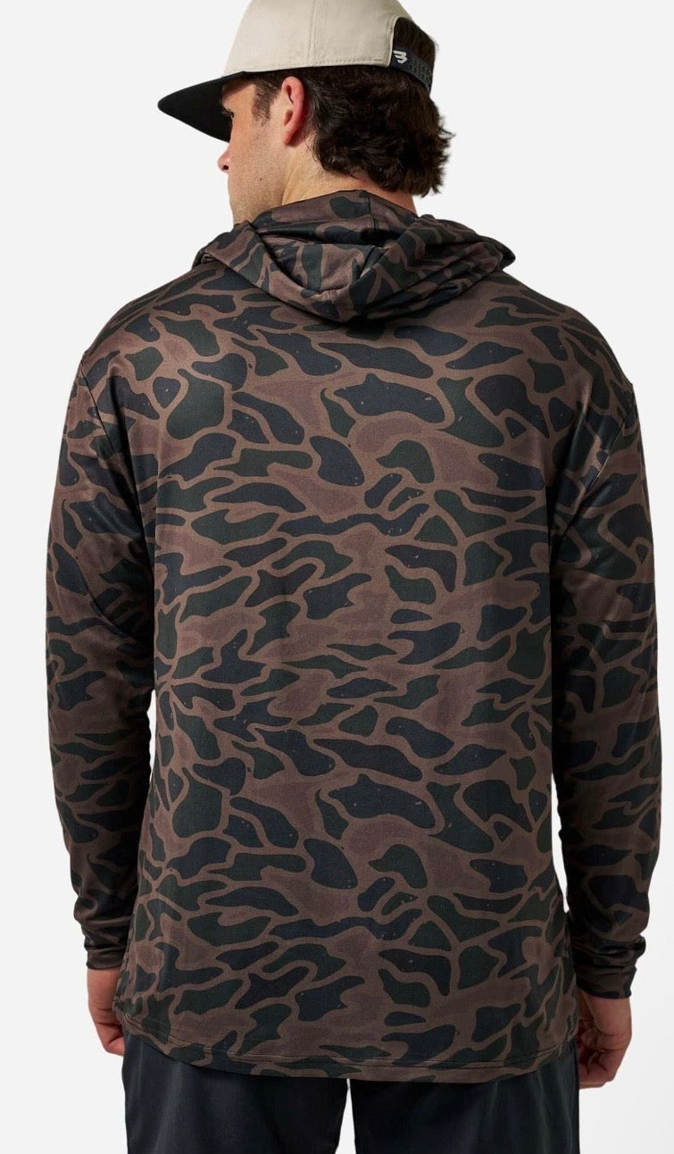 Bendita Camo Burlebo Youth Performance Hoodie with UPF 50 Sun Protection Tx/ Fl Y-PH-BITAC