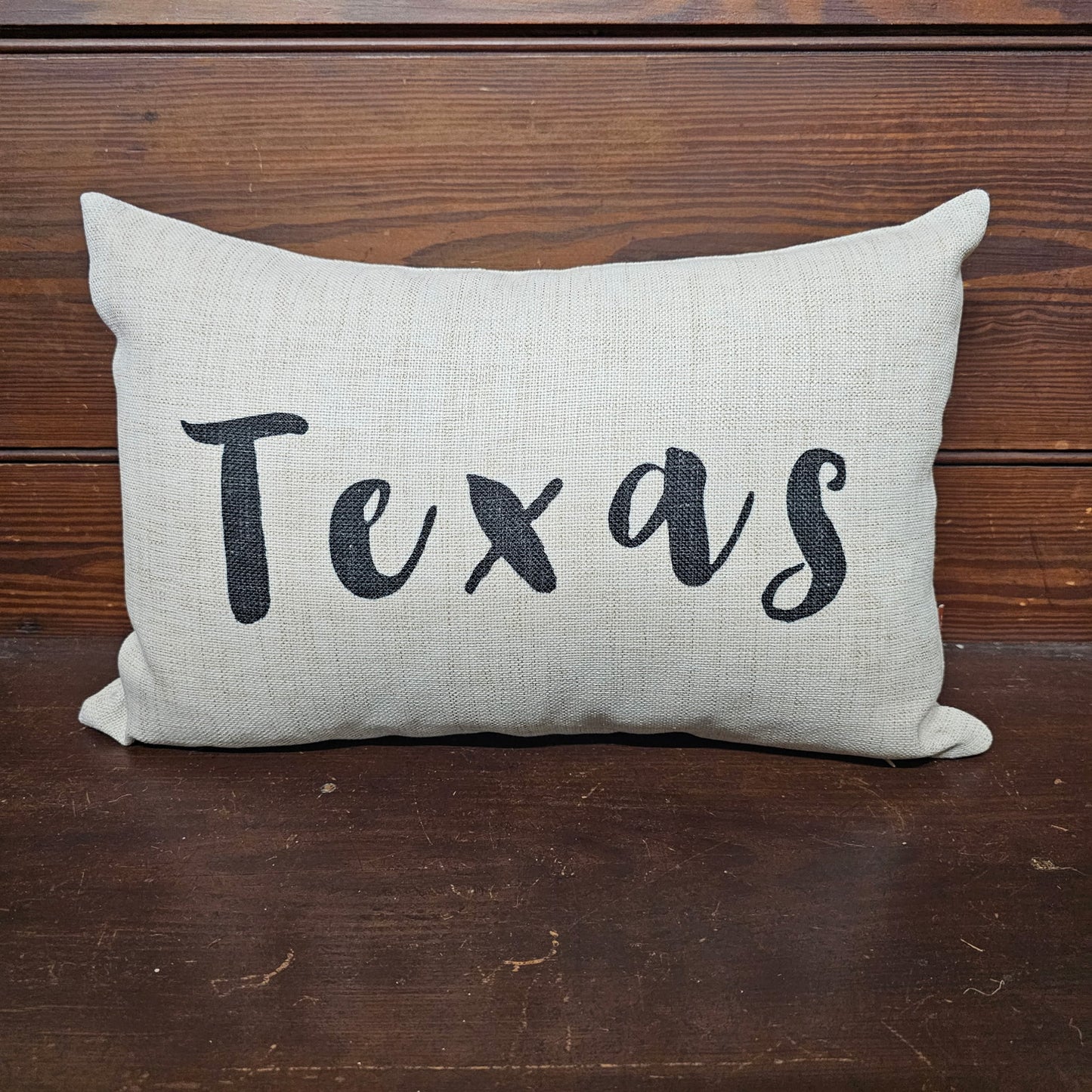 City and State Custom Lumbar Throw Pillow: 12x18 Cover w/Synthetic Down Insert 521Handmade