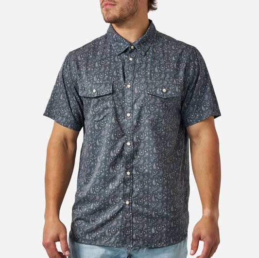 Paisley Spurs Burlebo Performance Western Shirt with Pearl Snaps Tx/ Fl PWS-PASPR