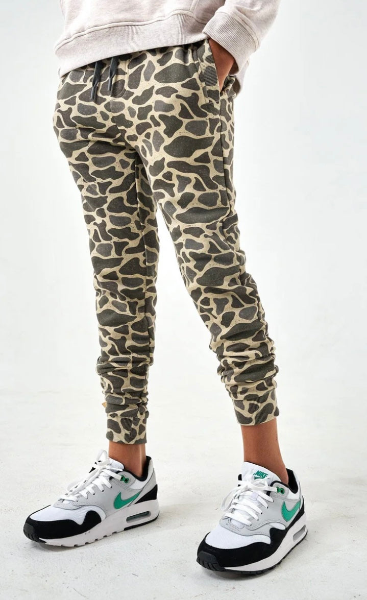Youth Classic Deer Camo Fleece Jogger Burlebo