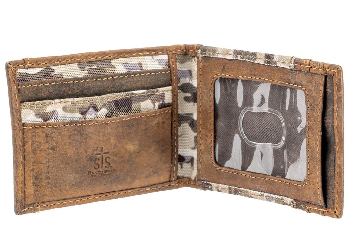 Bull Camo Money Clip Card Wallet STS60002
