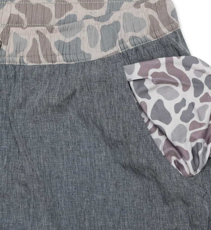 Grizzly grey 5.5 inch Athletic Shorts Burlebo