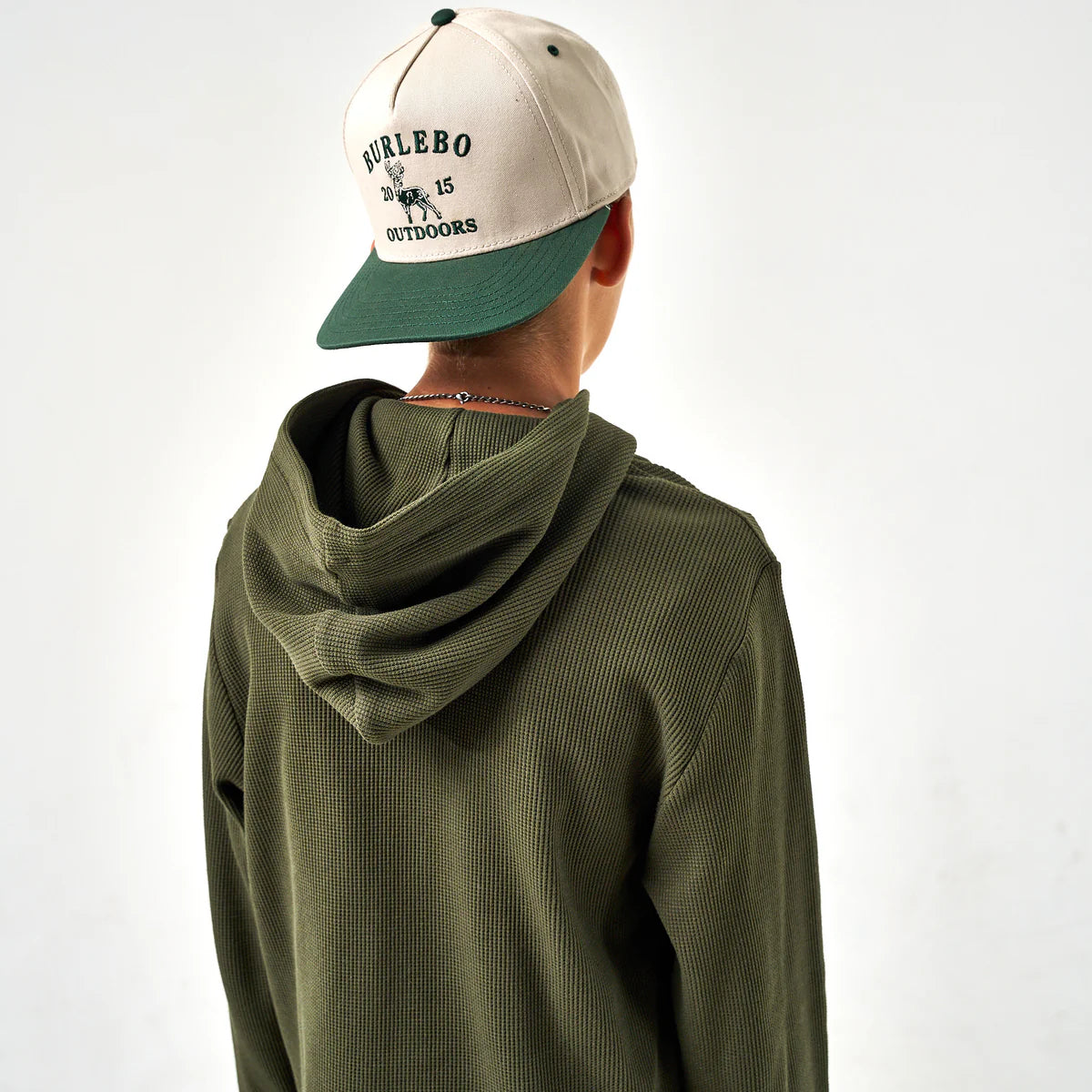 Youth Mallard Green Thermal Hoodie