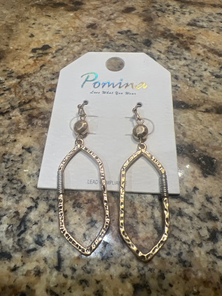 Two Tone Diamond Shaped Dangle