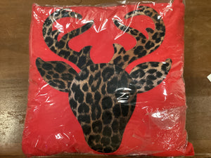 Leopard deer pillow