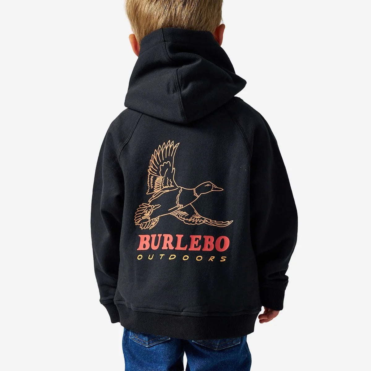 Duck Wild Black Youth Fleece Hoodie Y-FH-DKW-BLK FL