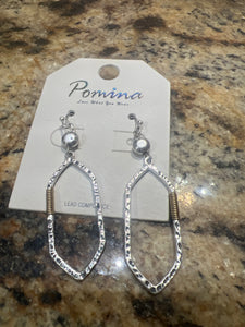 Two Tone Diamond Shaped Dangle