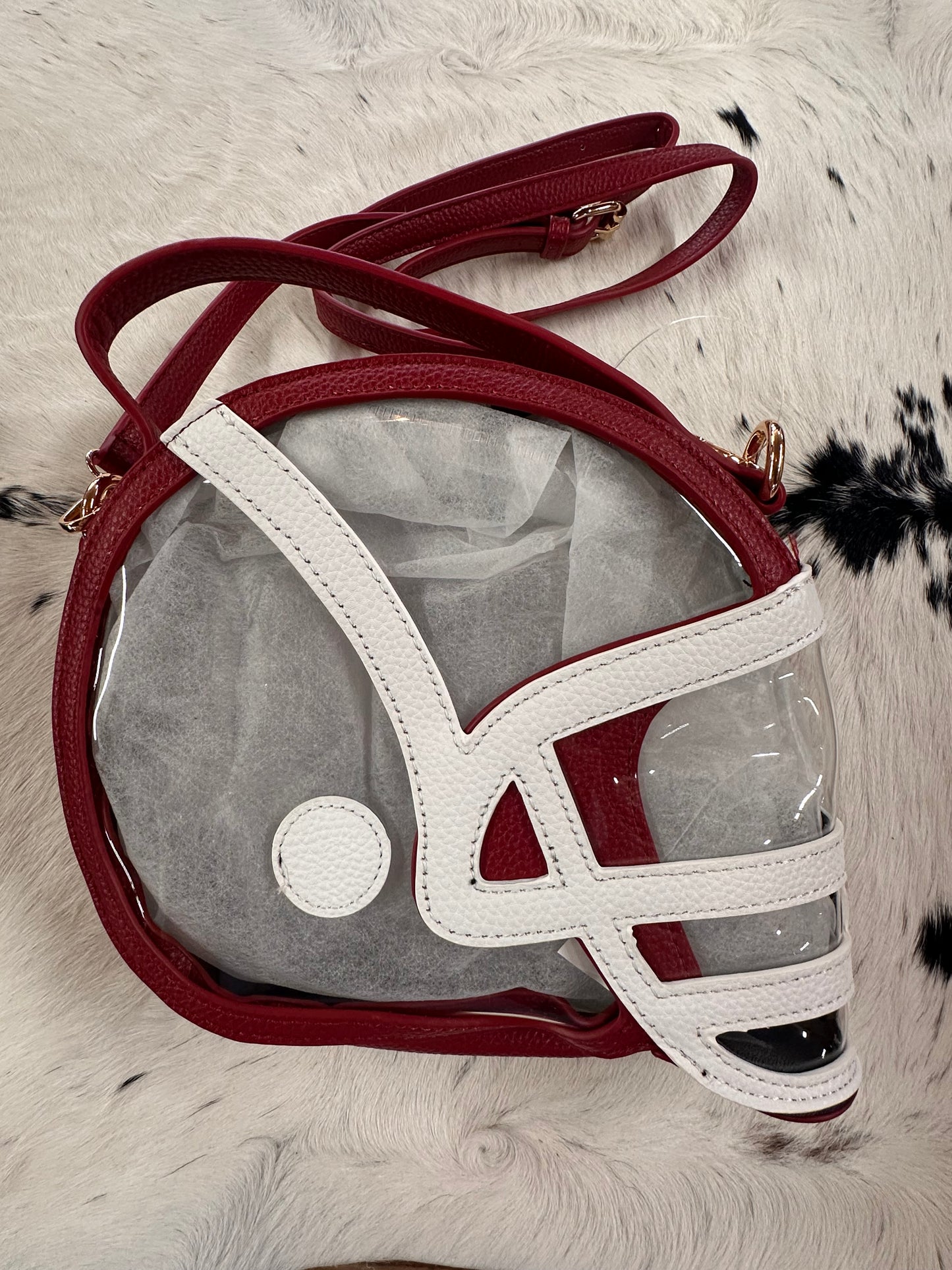 CC - Clear Football Helmet Purse