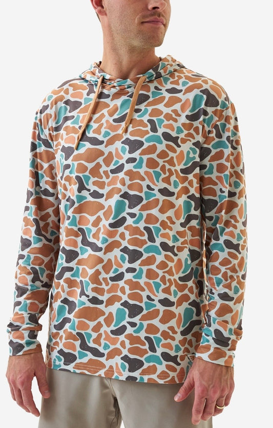 Bayside Camo Performance Hoodie With UPF 50 Tx/ Fl