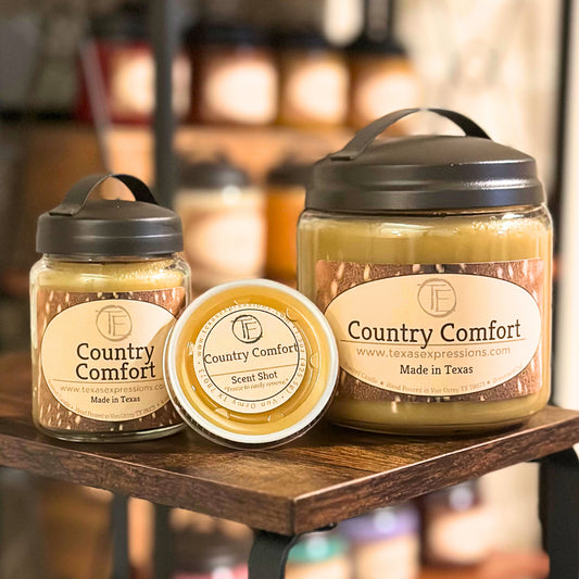 Country Comfort Texas Expressions Candle 16 Oz