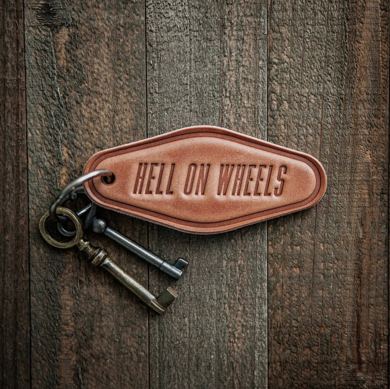 Leather Western Keychain Motel Style Sugarhouse Tx/ Fl