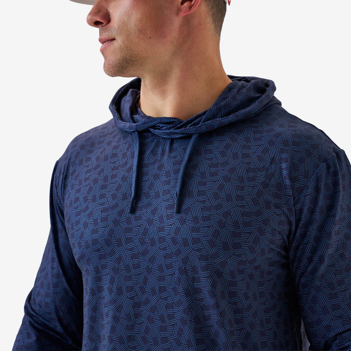 Stars And Stripes Performance Hoodie With UPF 50 Sun Protection Burlebo Tx/ Fl