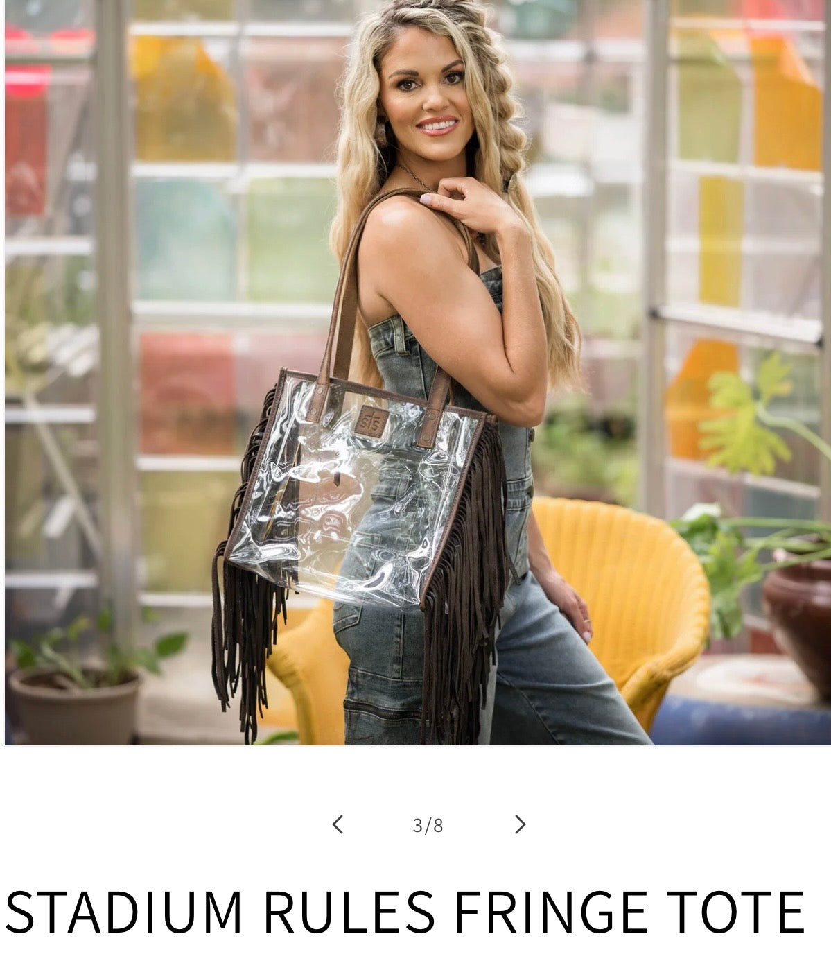 Stadium Rules STS Ranchwear Fringe Tote STS34435