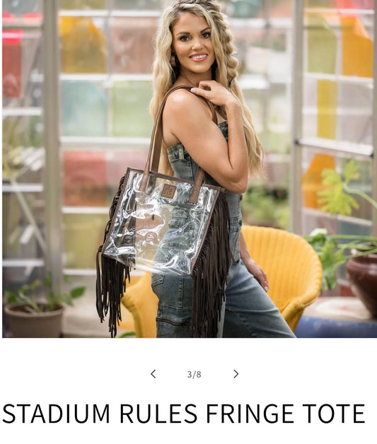 Stadium Rules STS Ranchwear Fringe Tote STS34435