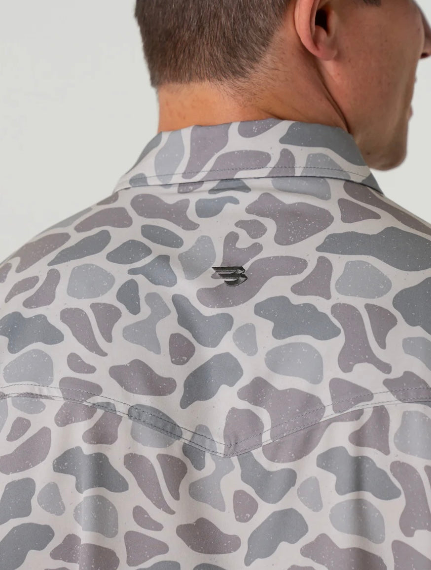 Classic Deer Camo Performance Western Shirt Burlebo