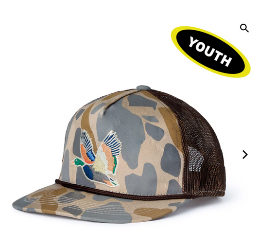 Youth camo Retro Duck Cap