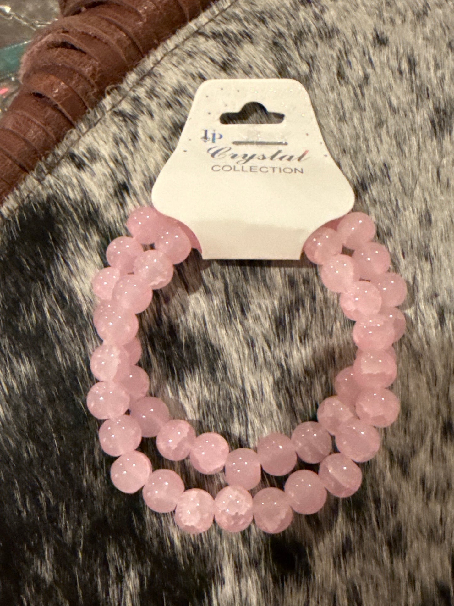 Crystal Collections Bracelet Pair Turquoise or Pink