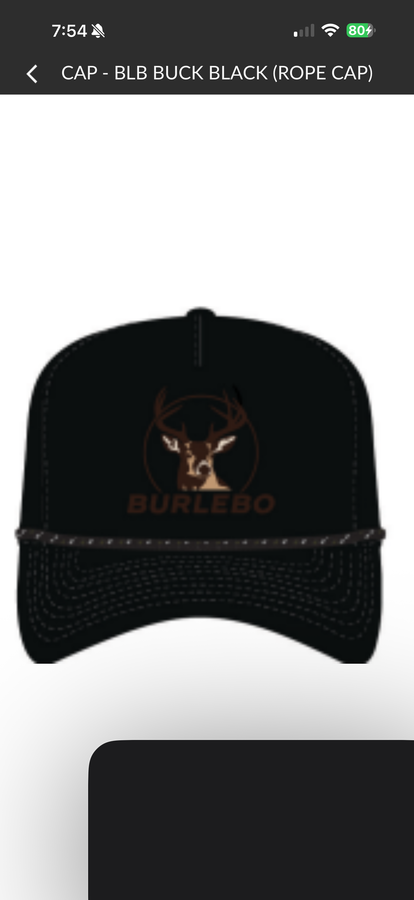 Buck Black Burlebo Hat