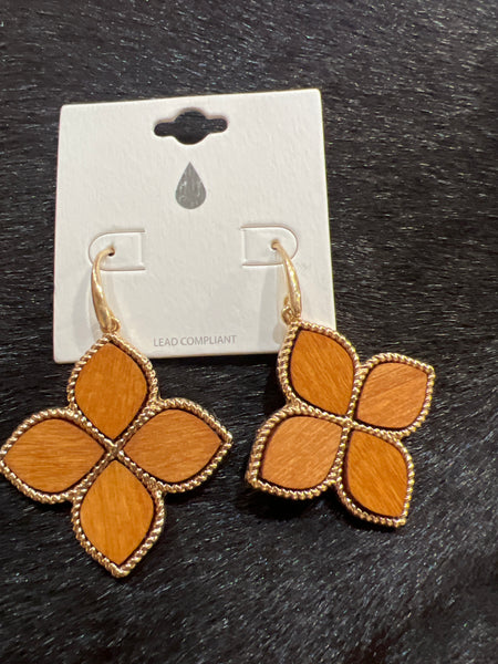 Golden Petal Earrings