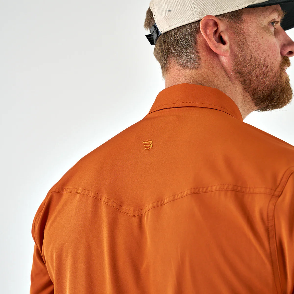 Orange Burlebo Performance
Western Shirt With Pearl Snaps
Short Sleeve