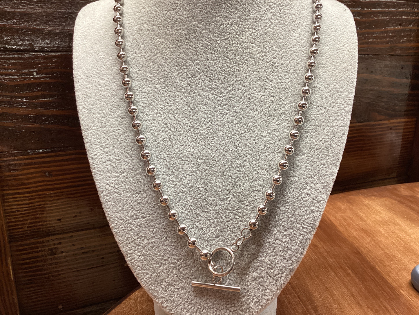 Silver Ball Chain Necklace