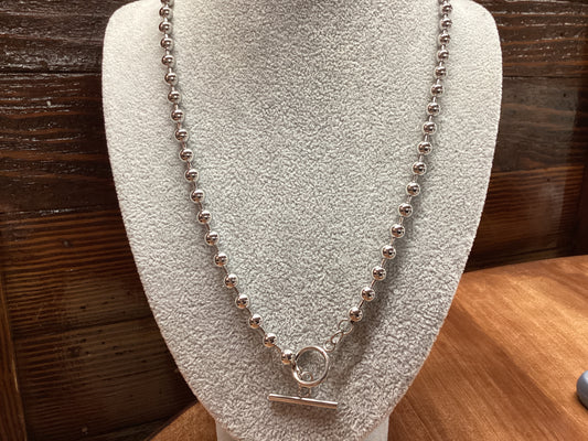 Silver Ball Chain Necklace