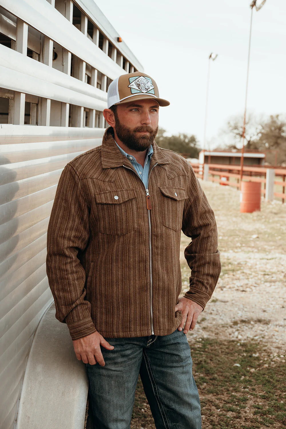 Lazy J Ranch Iron Horn Classic Rope Trucker Hat