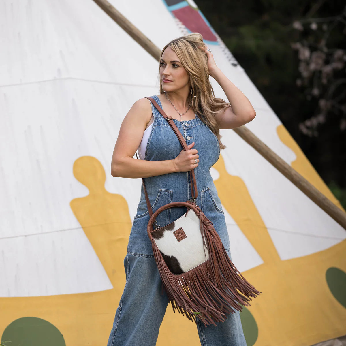 Indie cowhide sugar satchel STS Ranchwear 35271