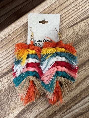 Bright Boho Multi Color Earrings Rowdy Crowd