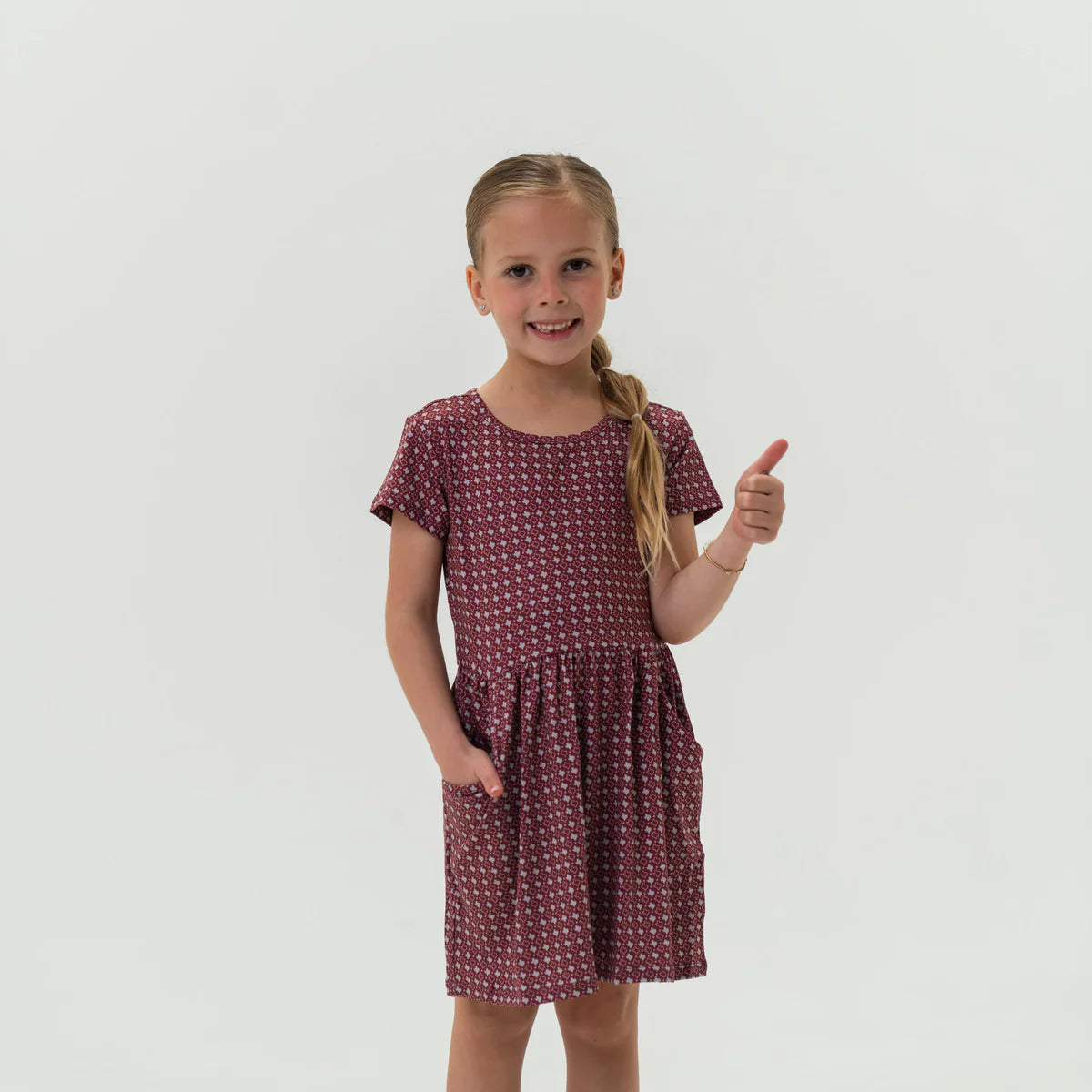 Texas Maroon And Grey Burlebo Youth Moxie Dress Tx