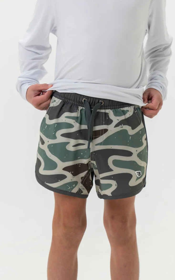 Jumbo Retro Duck Youth Swim Trunks