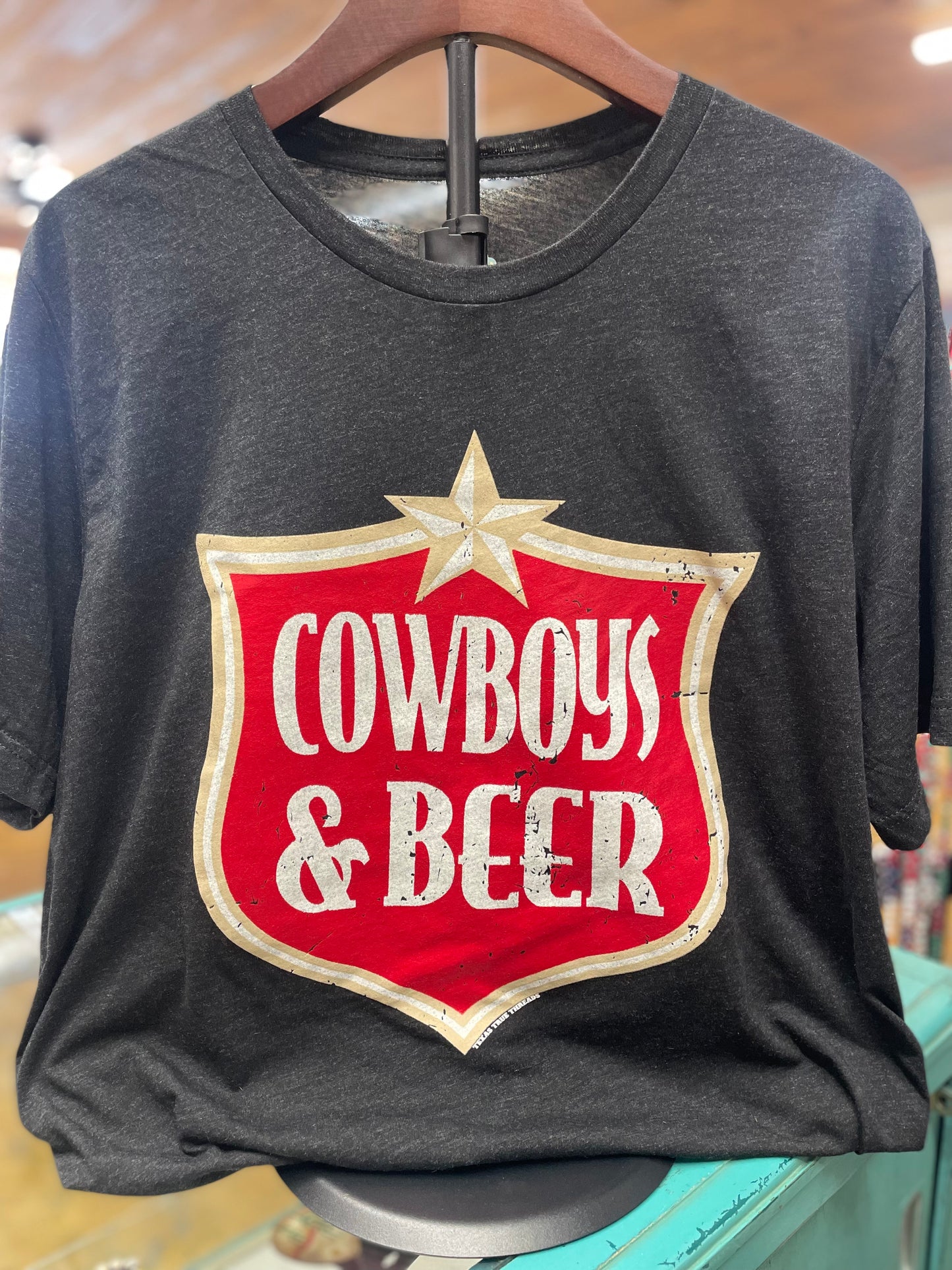 Cowboys and Beer XL Graphic T shirt. Last one