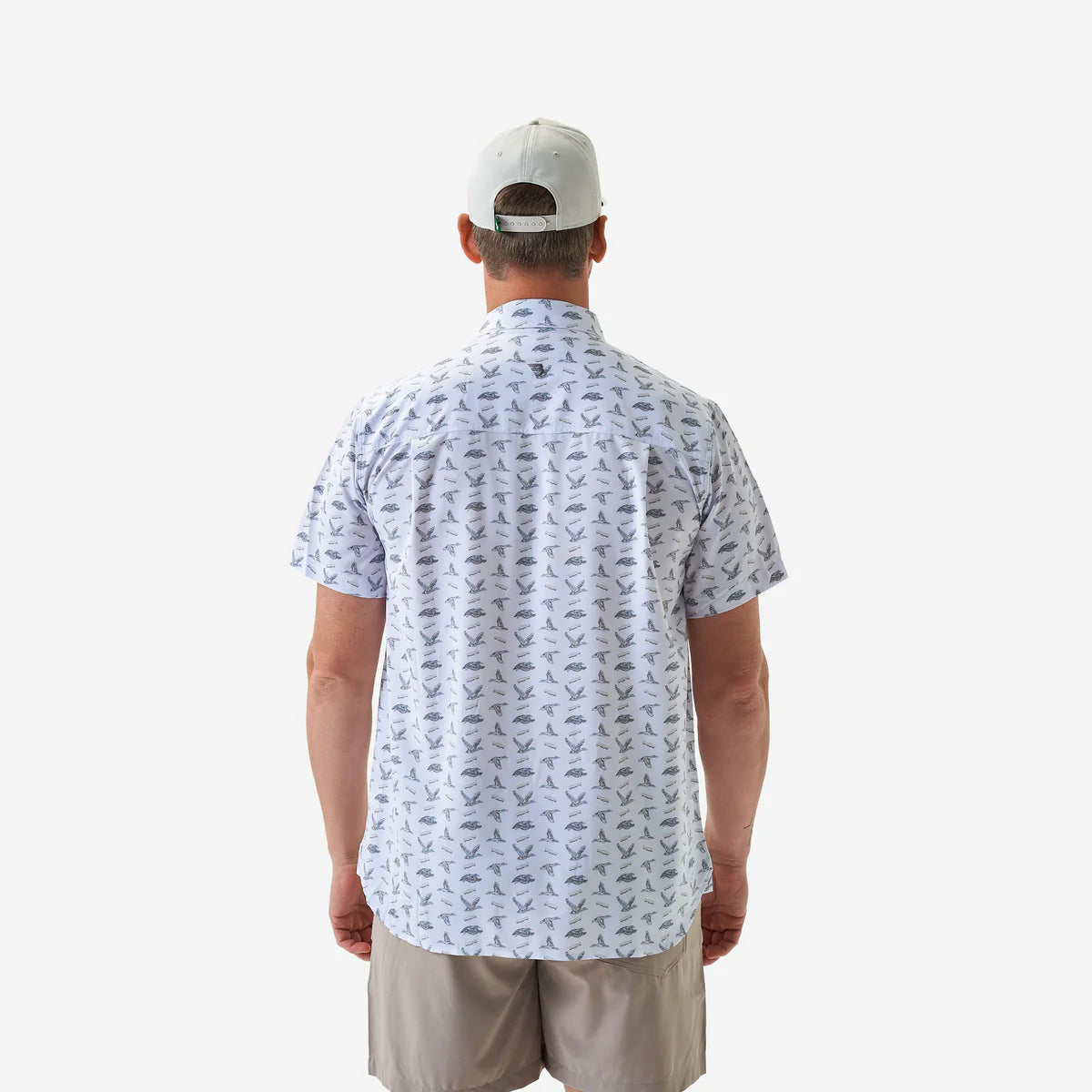 Ducks And Calls Performance Button Up Burlebo Tx