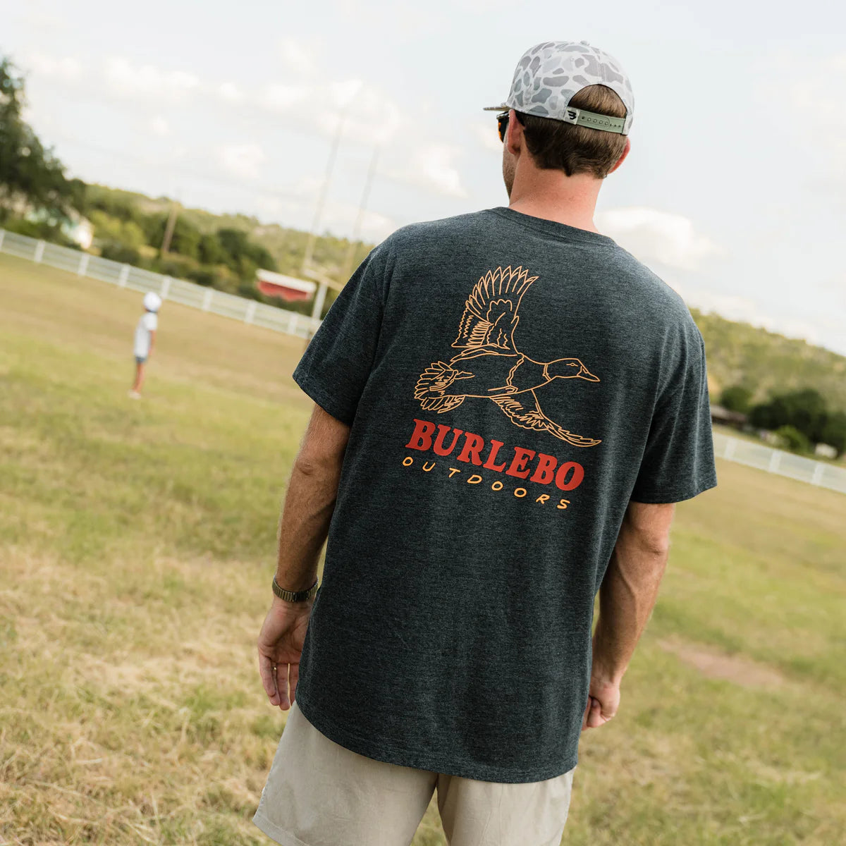 Duck Wild Heather Black Burlebo T Shirt Fl