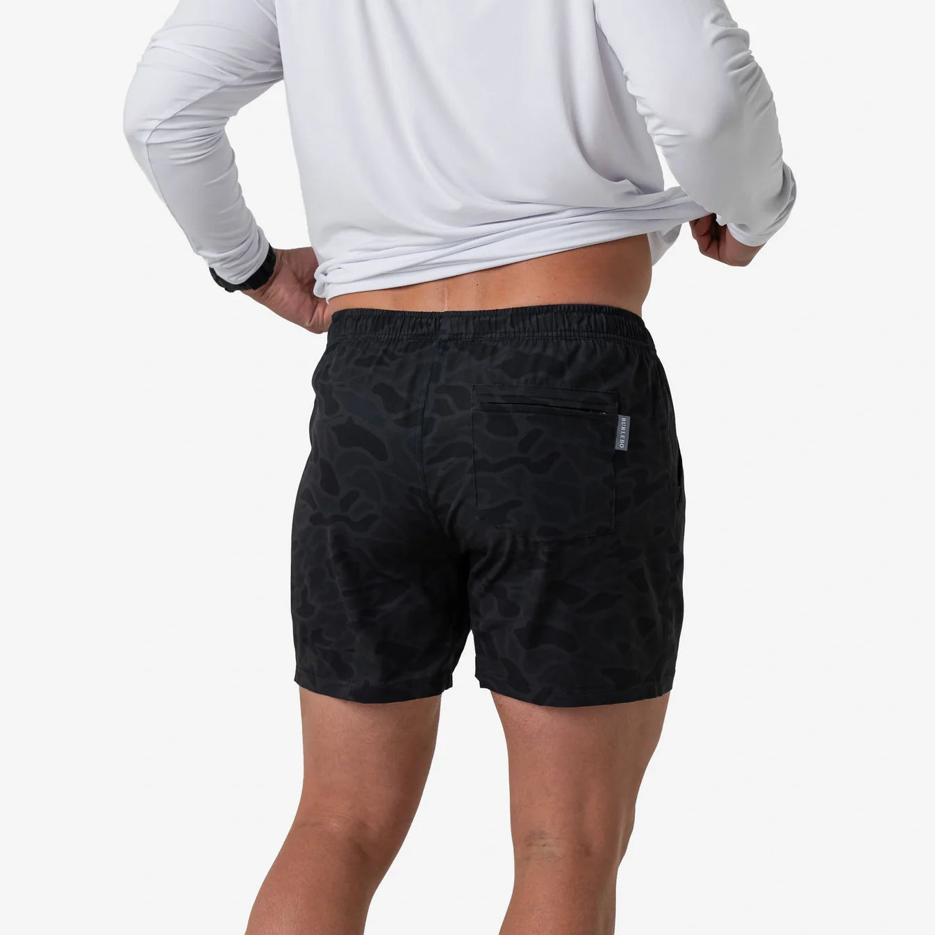Black Camo Athletic Shorts 7” Original Burlebo Tx/Fl AS-BLKC
