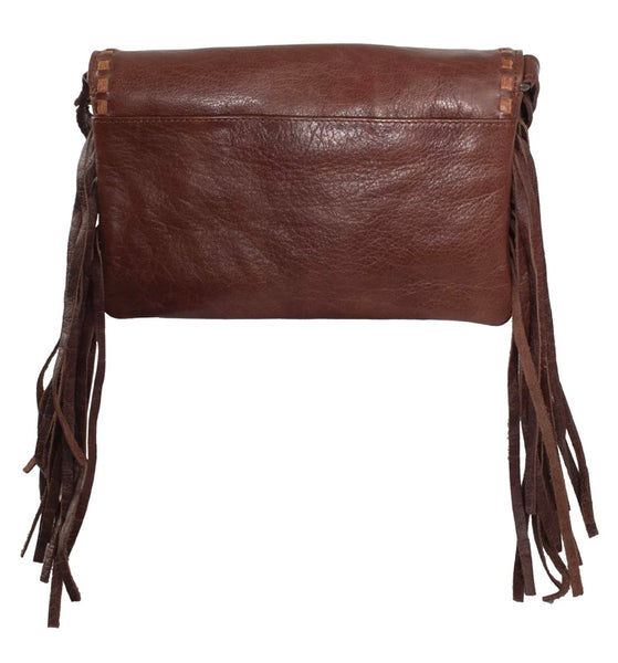 Indie Ladies Harper Crossbody Leather Fringe Purse STS Ranchwear 34882