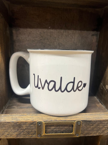 Uvalde Camper Mug - 18 oz - Dishwasher Safe: Single Sided Hometown