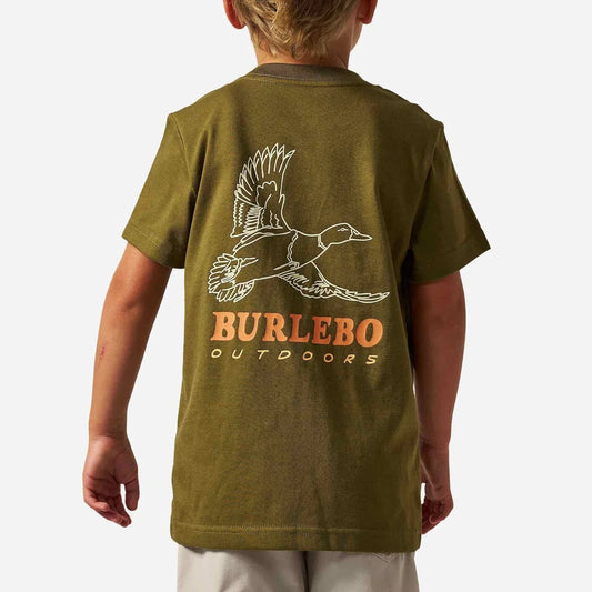 Duck Wild Hunter Green Youth T shirt
