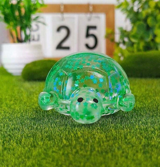Small Squishy Turtle with Glitter