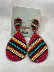 Serape Seed Bead Earrings