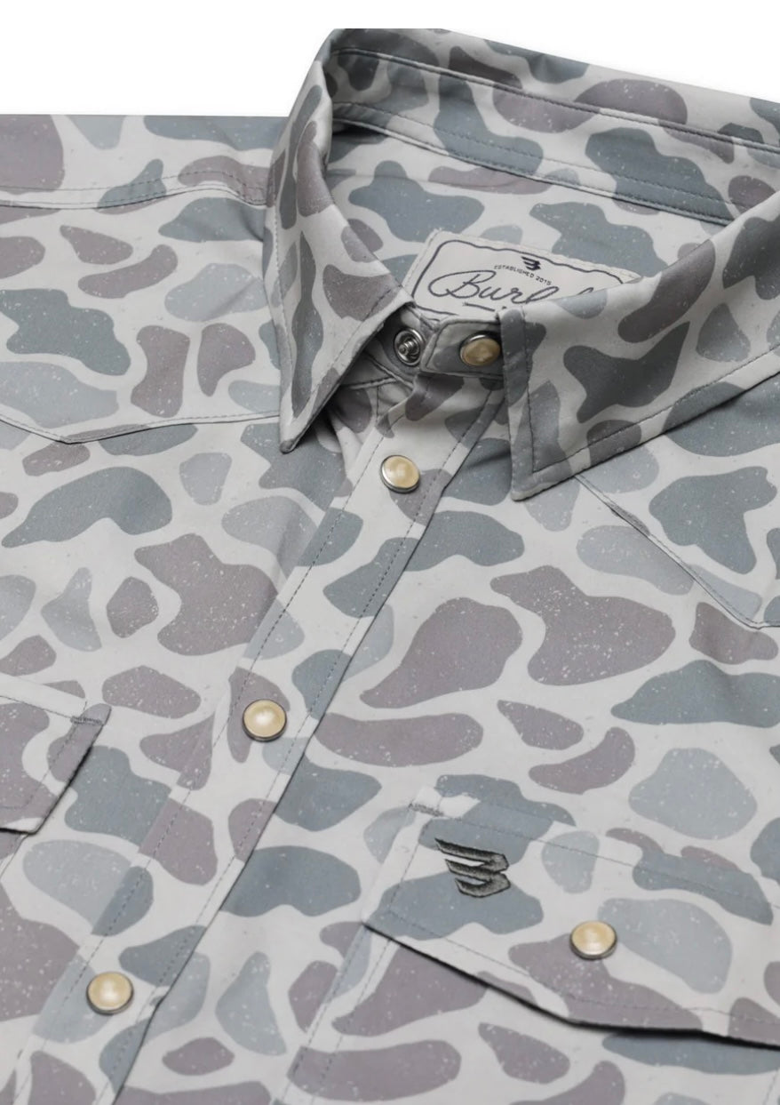 Classic Deer Camo Performance Western Shirt Burlebo