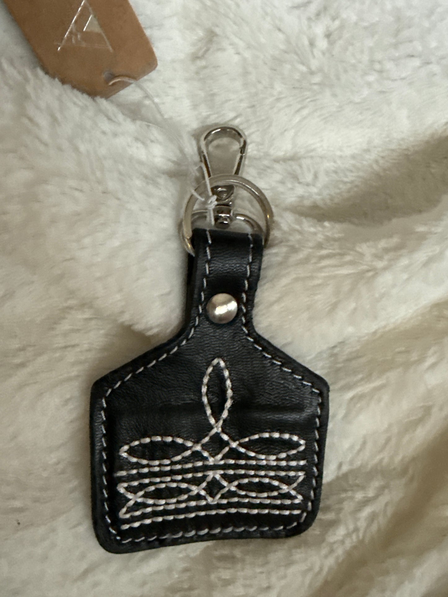 Boot stitch Keychain/ Bag clip