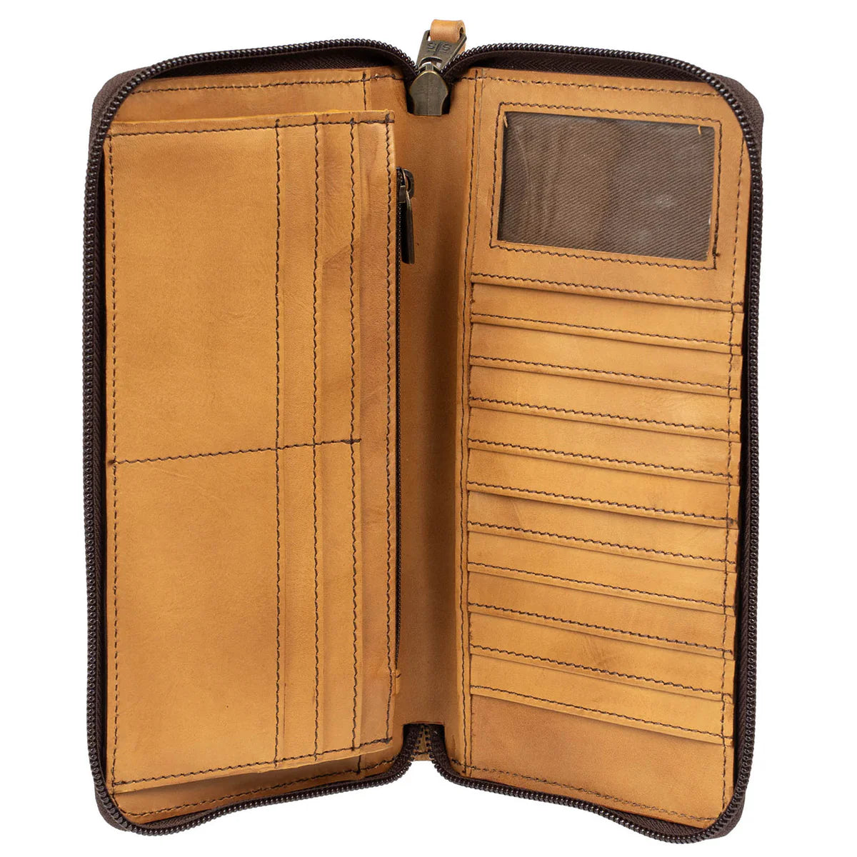 Bandera Tan Berkley Bifold Wallet Wristlet STS62469 STS Ranchwear